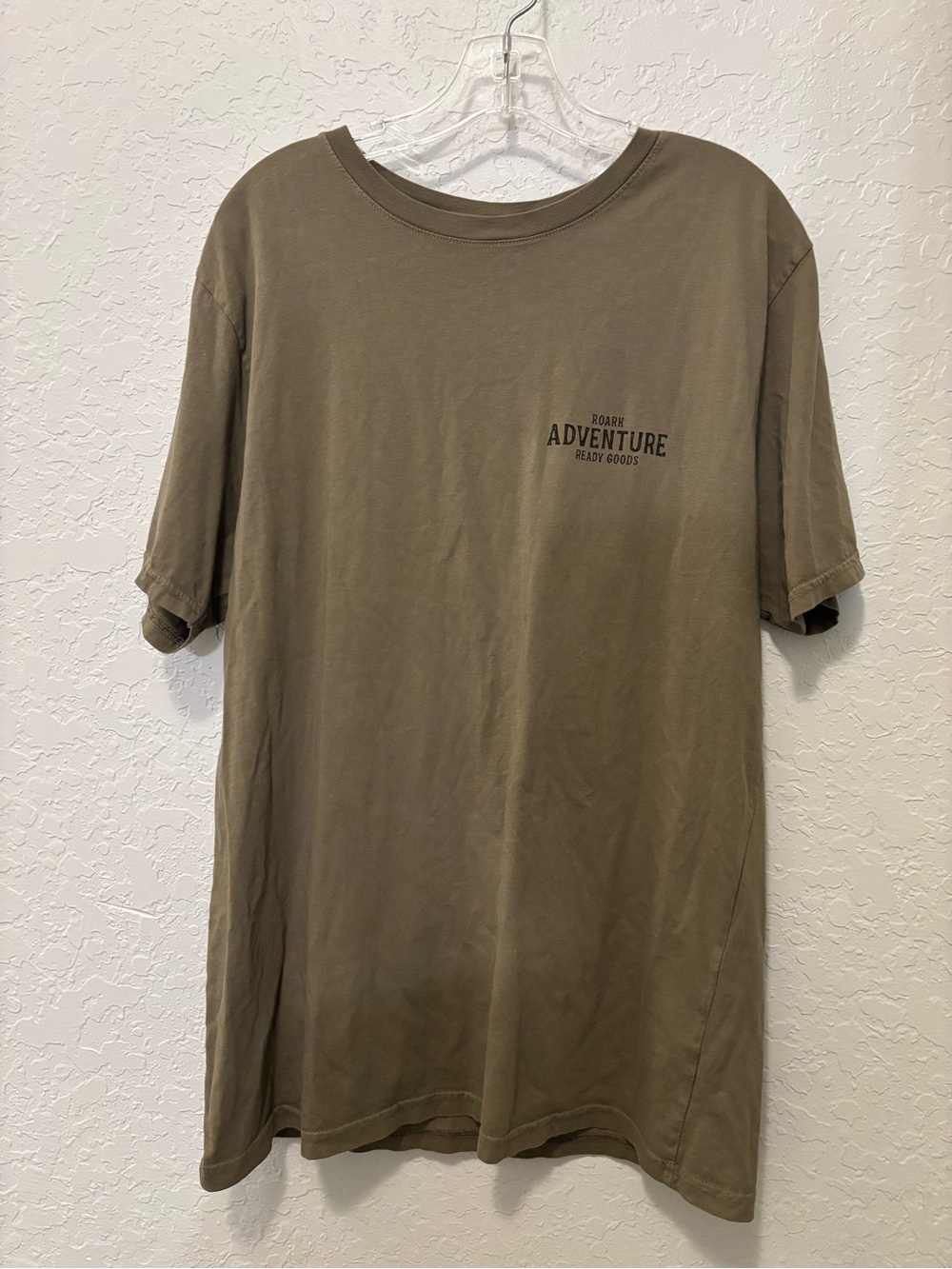 Roark Shirt Men's Large Midweight Pocket Tee Organic Cotton Green Minimalist GUC